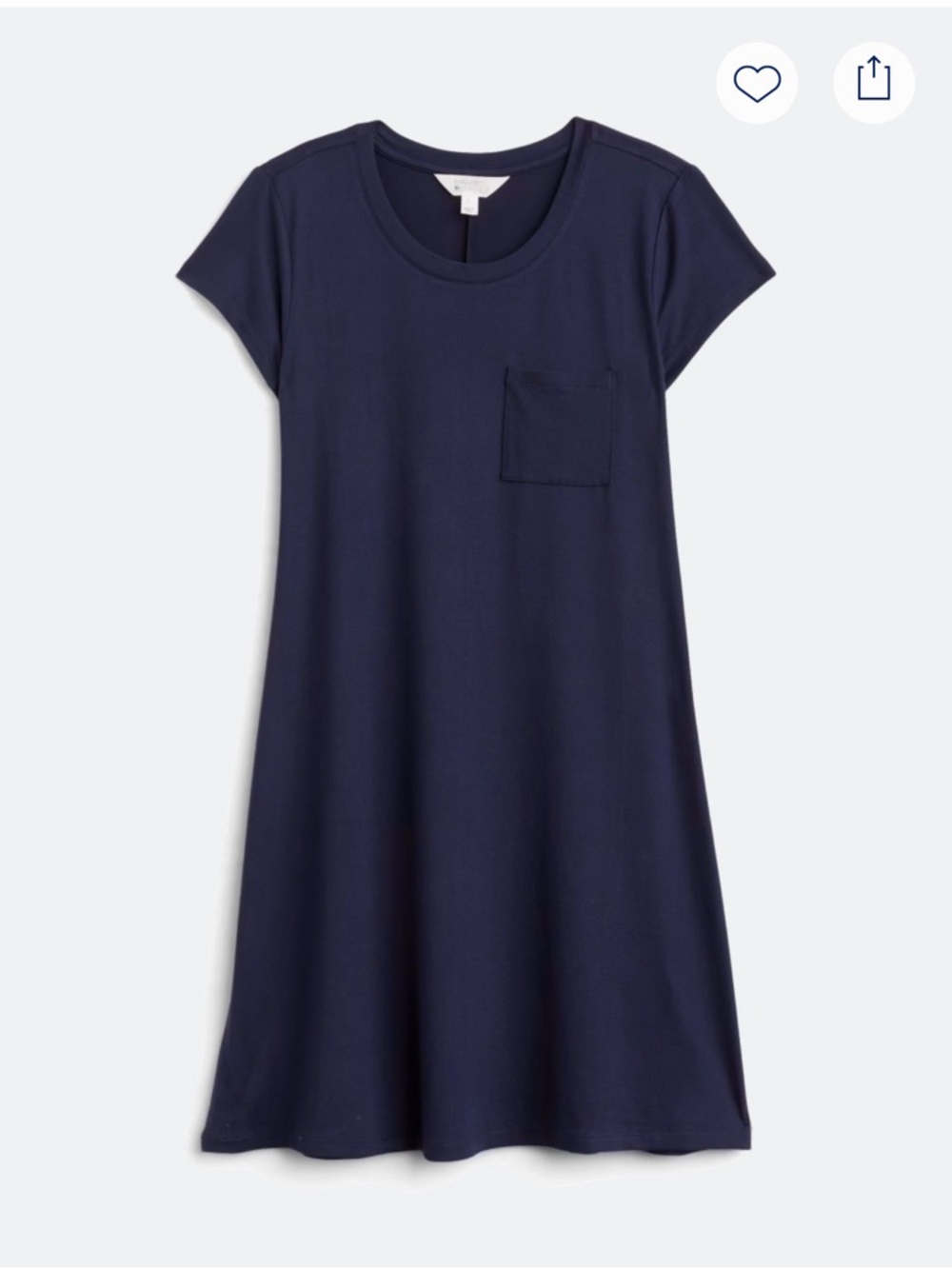 Market & Spruce Navy Pocket Mini Dress